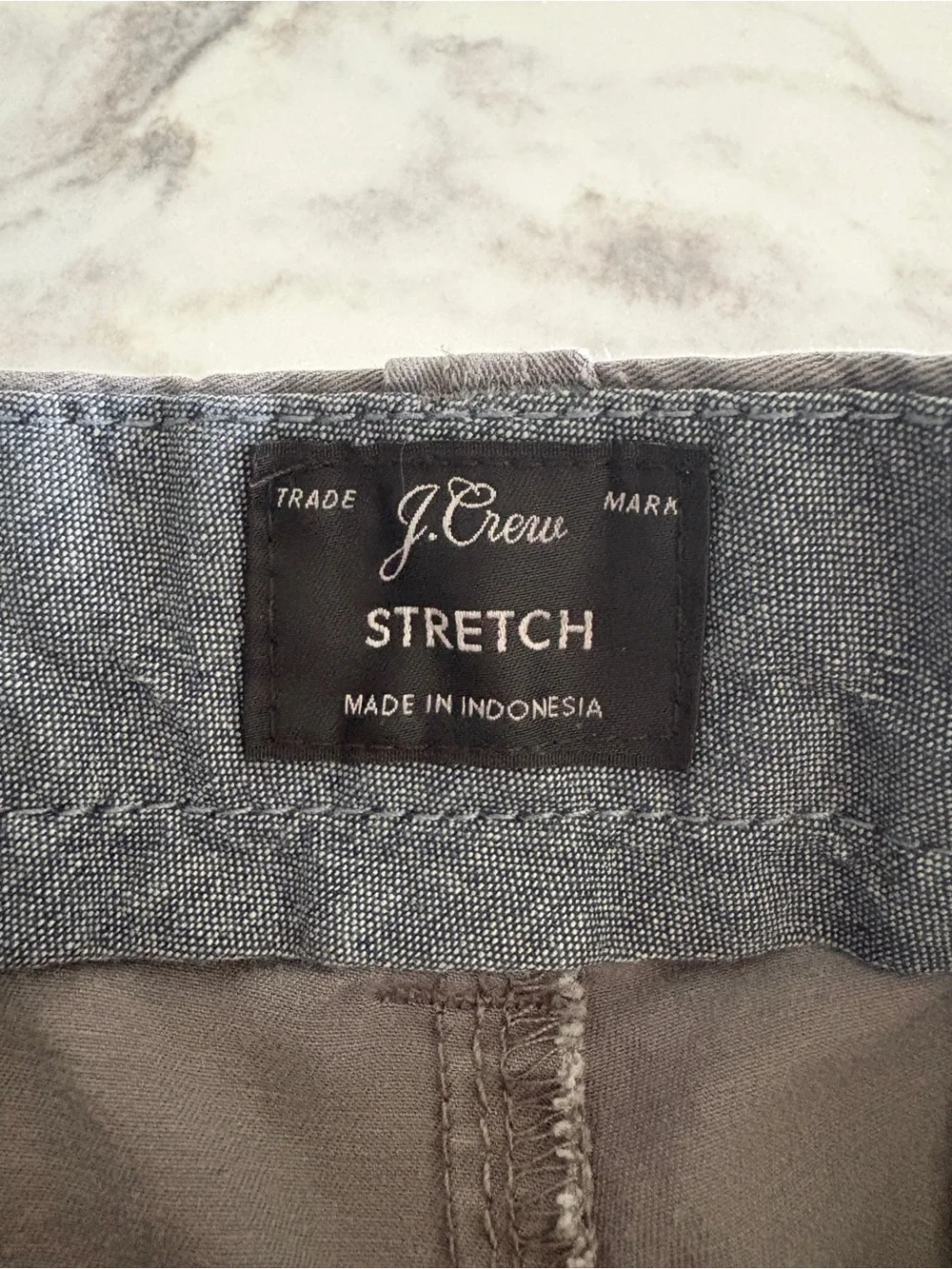 J. Crew Men's Stretch Chino Shorts in Spokane Grey (32 waist, 9” inseam)